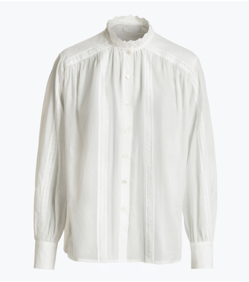 Πουκάμισο Βοho με Βαμβακερή Δαντέλα