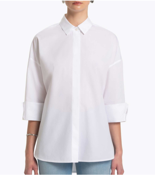 Πουκάμισο Boyfriend σε Ιταλική Ποπλίνα