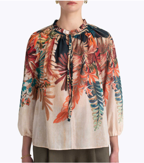 Μπλούζα σε Εμπριμέ Βουάλ