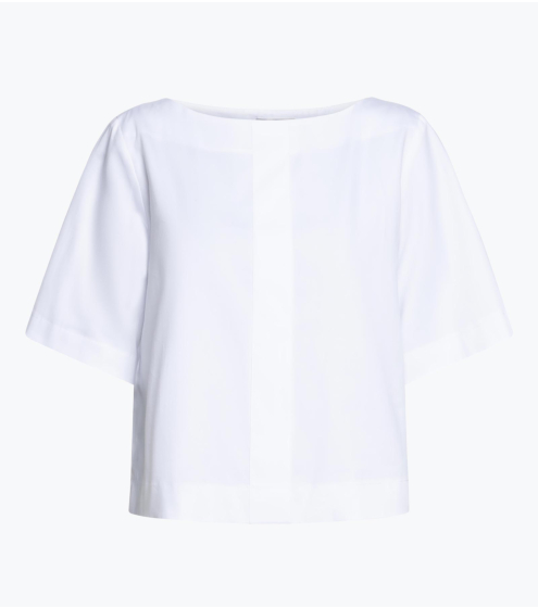 Mπλούζα Boxy σε Σατέν Ποπλίνα