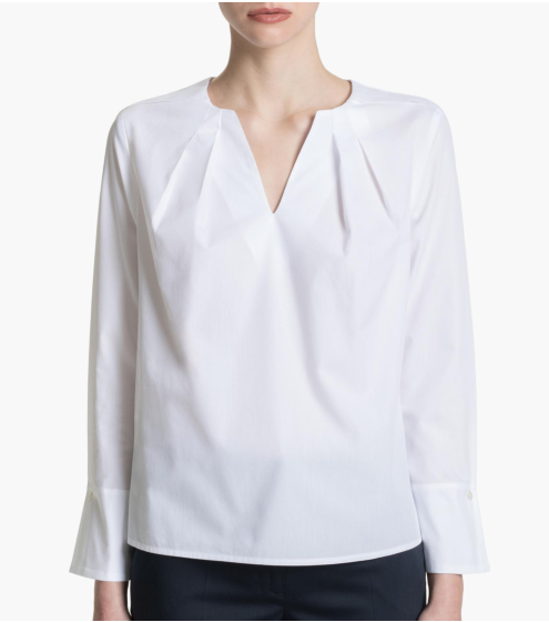 Μπλούζα με Πιέτες σε Ποπλίνα