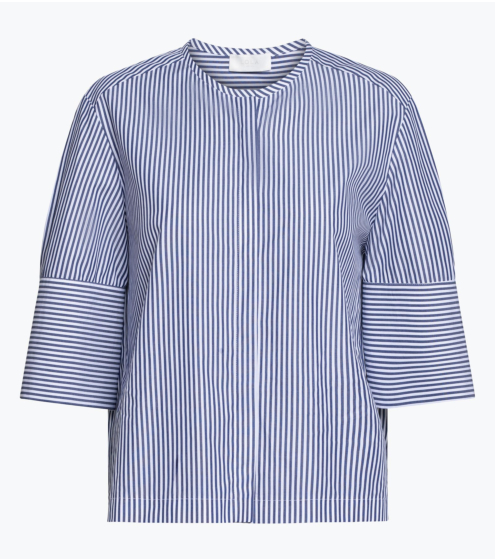 Μπλούζα σε Ριγέ Ποπλίνα