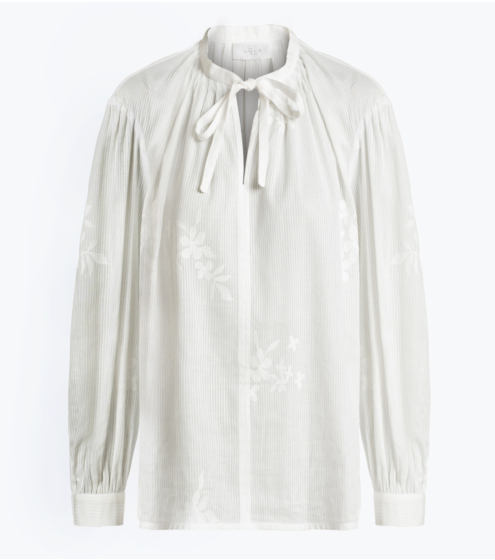 Μπλούζα Oversized σε Κεντημένο Βουάλ