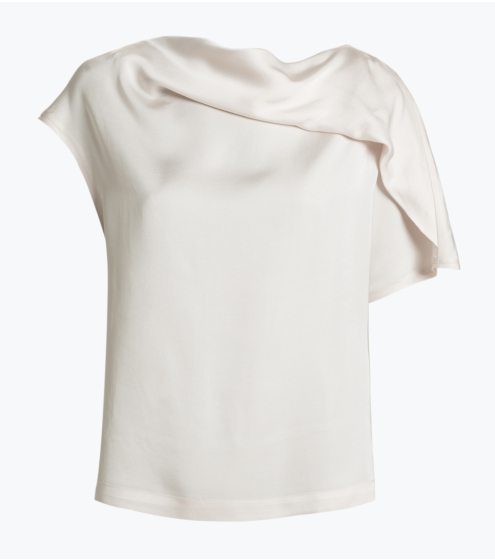 Μπλούζα Boat Neck με Πτυχώσεις