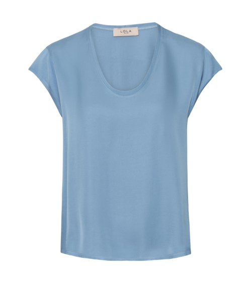 Top σε Satin Rayon Blend