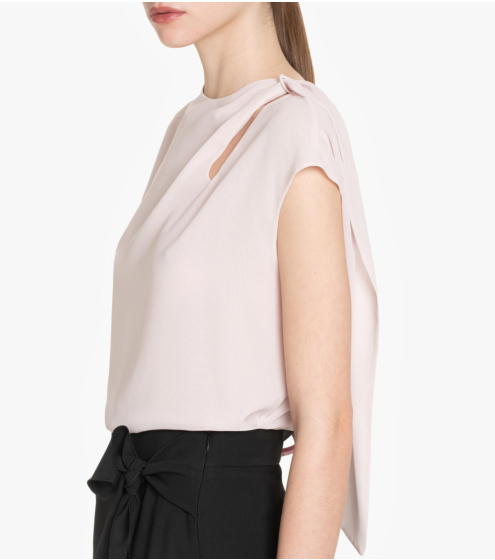 Top σε Μουσελίνα με Φουλάρι