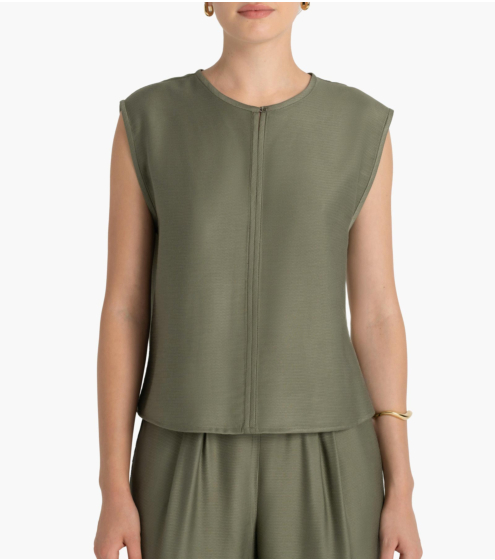 Top Minimal σε Viscose Blend