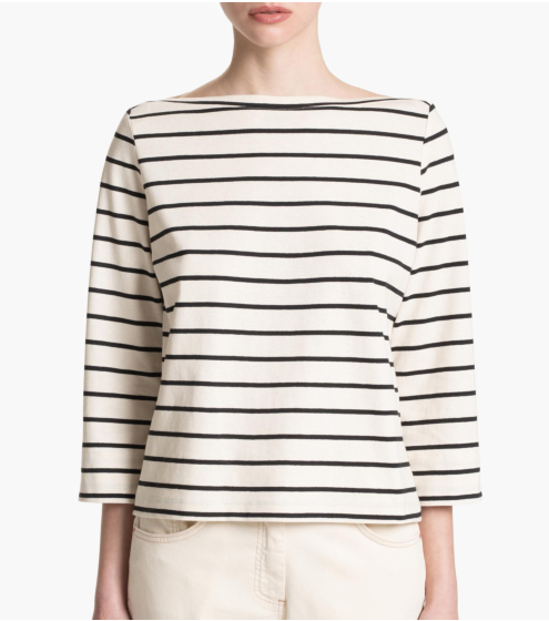 Μαρινιέρα σε Ριγέ Cotton Jersey