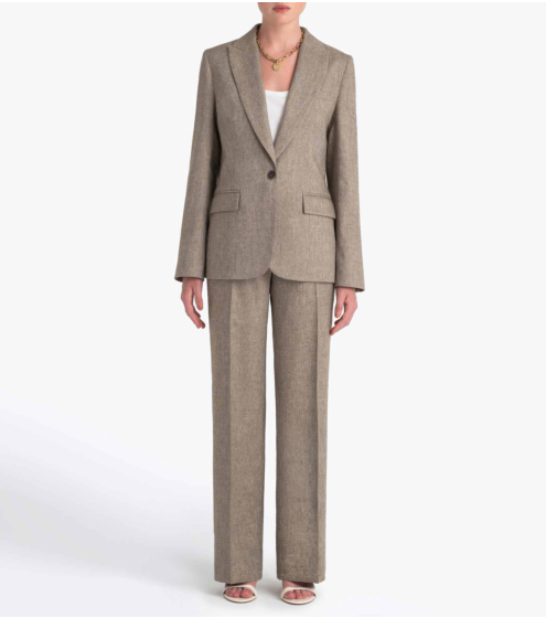 Blazer με Λινό & Μετάξι