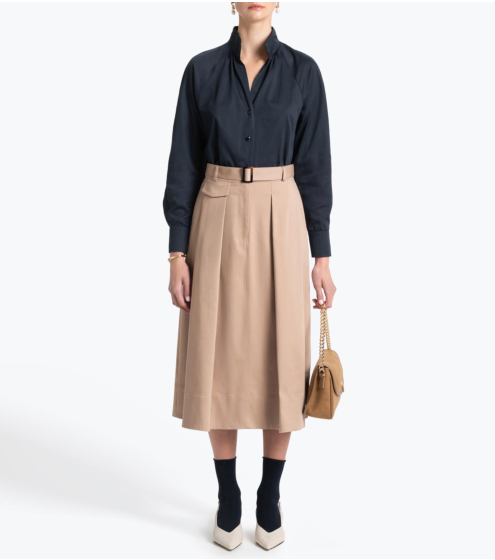 Φούστα με Πιέτες σε Γκαμπαρντίνα