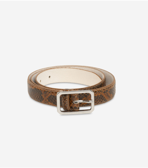 Ζώνη Δερμάτινη σε Snake Print