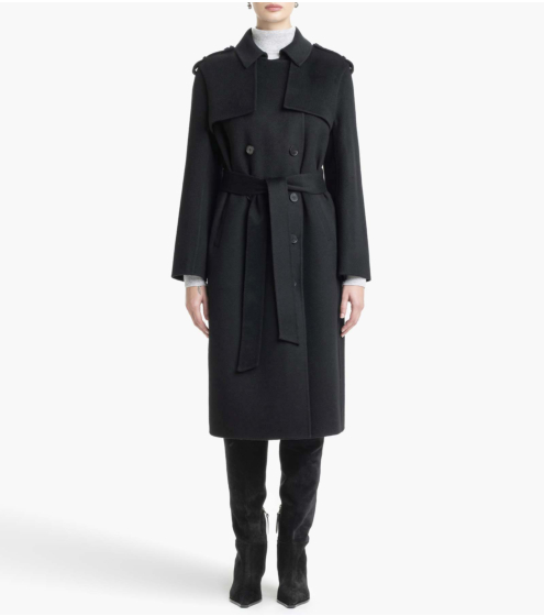 Παλτό Καμπαρντίνα σε 100% Μαλλί