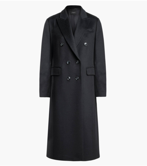 Παλτό Σταυρωτό σε 100% Μαλλί