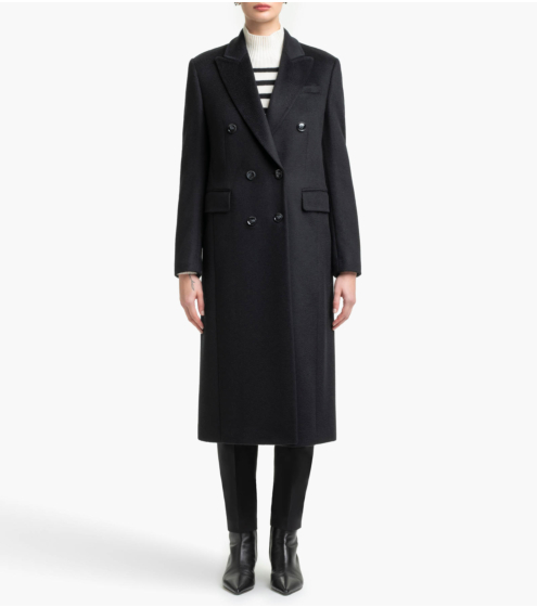 Παλτό Σταυρωτό σε 100% Μαλλί