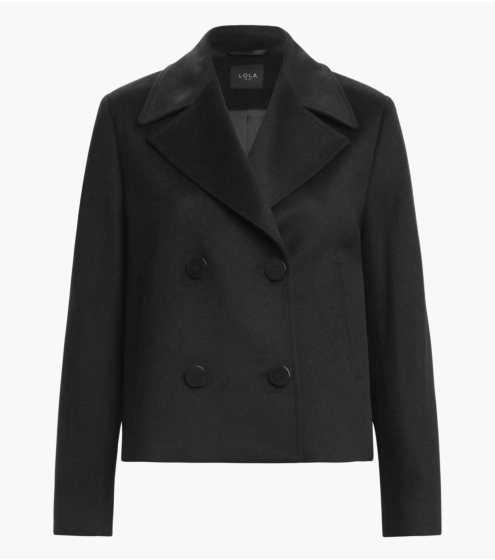 Πανωφόρι Cropped σε Wool Blend