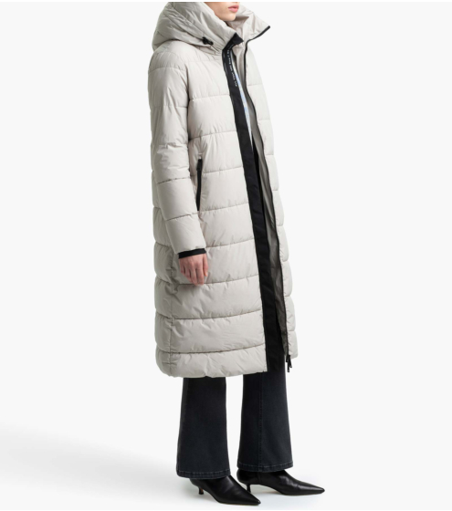 Μακρύ Μπουφάν Puffer με Κουκούλα