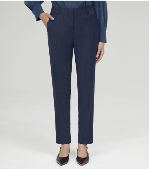 Παντελόνι Skinny σε Plaid Pure Wool