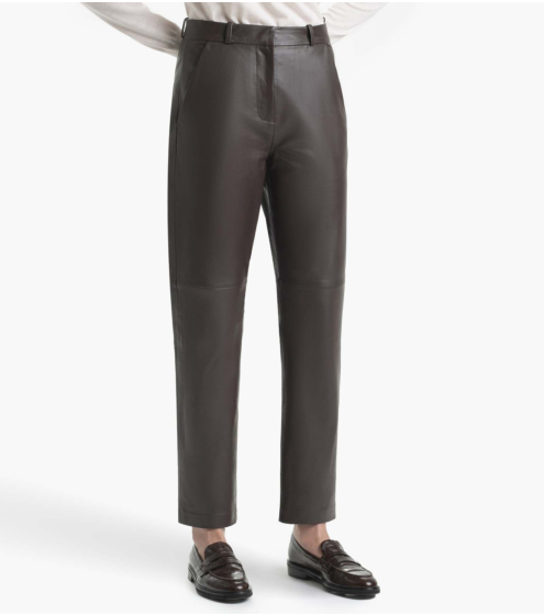 Παντελόνι Straight Leg σε Δέρμα Nappa