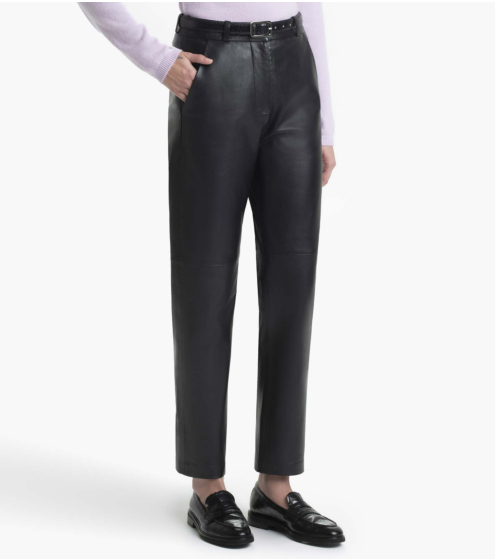 Παντελόνι Straight Leg σε Δέρμα Nappa