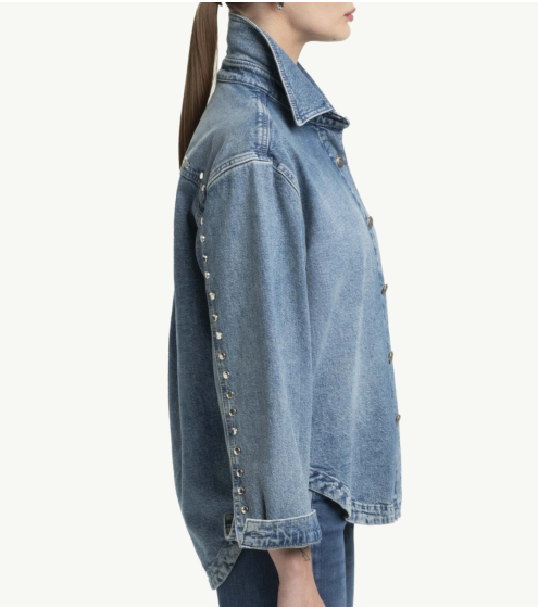 Πουκάμισο Vintage Denim με Τρουκς