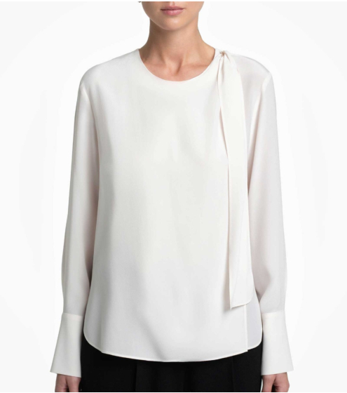 Μπλούζα Κρουαζέ σε Ολομέταξο Kρεπ