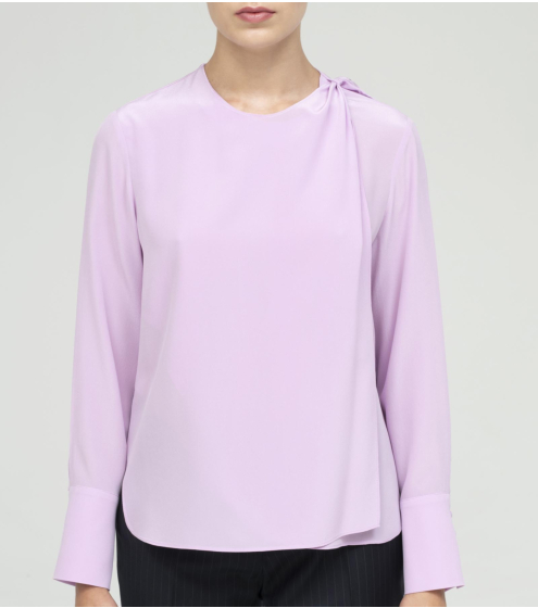 Μπλούζα Κρουαζέ σε Ολομέταξο Kρεπ