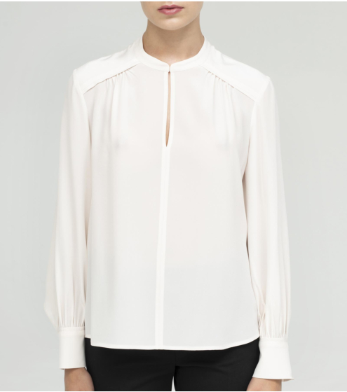 Πουκάμισο χωρίς γιακά σε Ολομέταξο Κρεπ