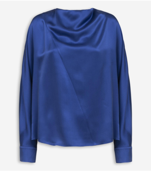 Μπλούζα Ντραπέ σε Ολομέταξο Σατέν