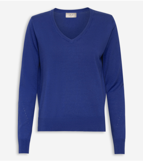 V Νeck Μπλούζα σε Μετάξι & Κασμίρι