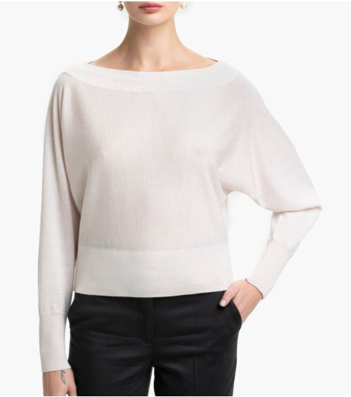 Μπλούζα Off Shoulder σε 100% Wool Merino