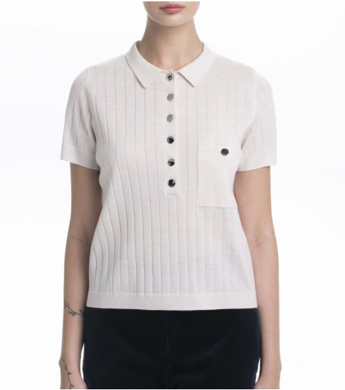 Polo T-Shirt σε 100% Wool Merino