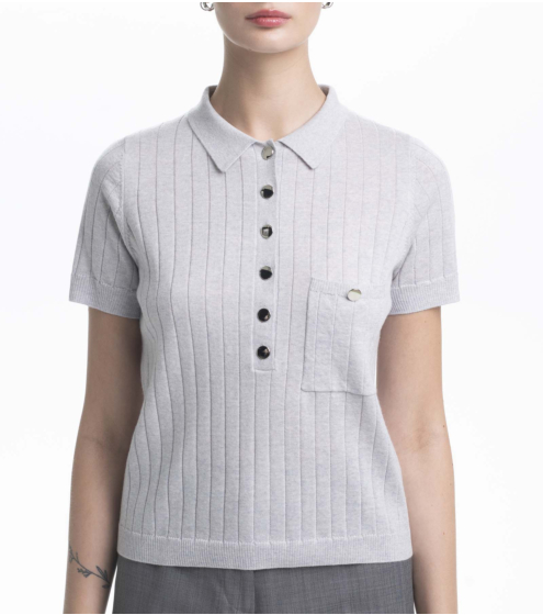 Polo T-Shirt σε 100% Wool Merino