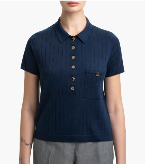 Polo T-Shirt σε 100% Wool Merino