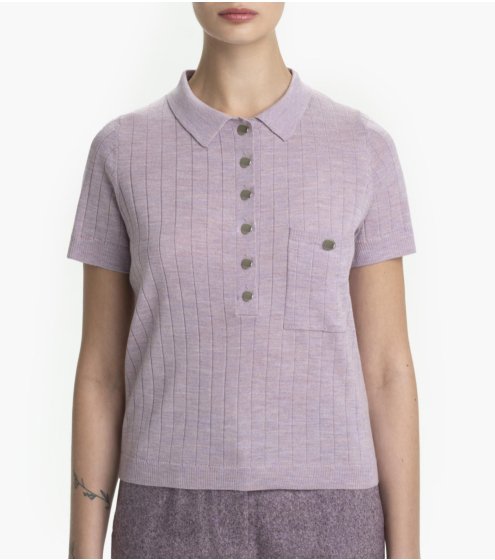 Polo T-Shirt σε 100% Wool Merino