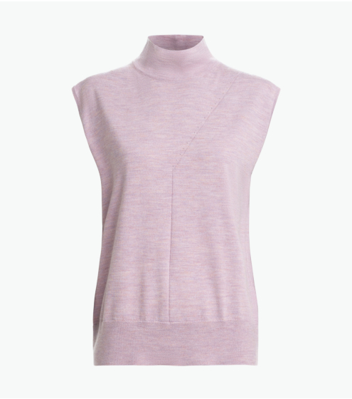 Μπλούζα Mock Neck  σε 100% Wool Merino