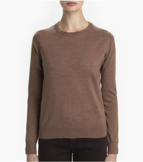 Μπλούζα Crewneck σε 100% Wool Merino