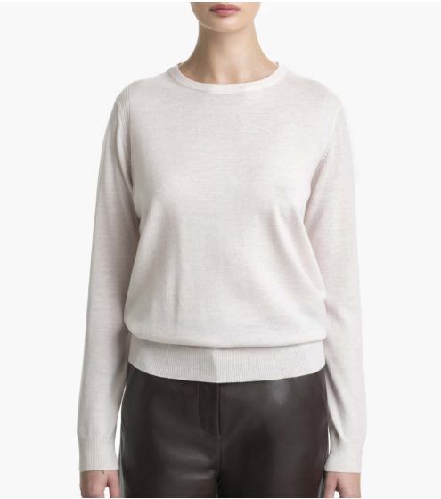 Μπλούζα Crewneck σε 100% Wool Merino