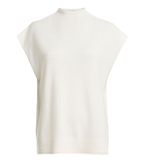 Γιλέκο Μock Neck σε Μαλλί και Κασμίρι