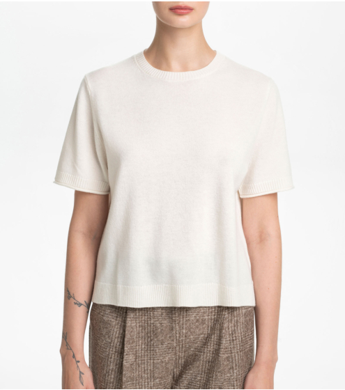 T-shirt Βoxy σε Μαλλί και Κασμίρι