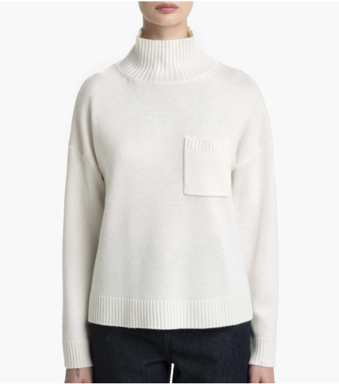 Πουλόβερ Mock Neck σε Heavy  Μαλλί & Κασμίρι