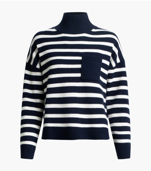 Πουλόβερ Striped σε Heavy Μαλλί & Κασμίρι