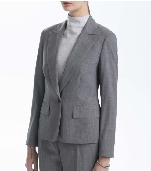 Blazer Cropped σε Wool Blend