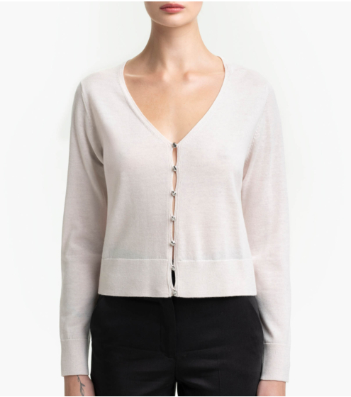 Ζακέτα V Neck σε 100% Wool Merino