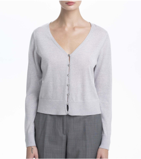 Ζακέτα V Neck σε 100% Wool Merino