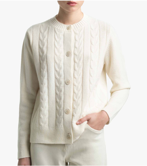 Ζακέτα Πλεκτή σε 100% Μαλλί