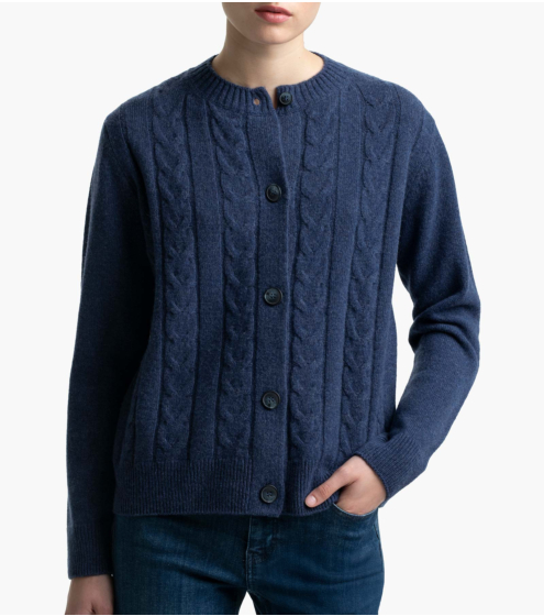 Ζακέτα Πλεκτή σε 100% Μαλλί