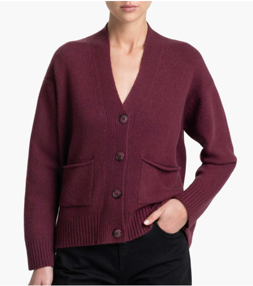 Ζακέτα V neck σε Wool Blend