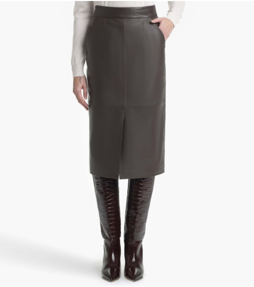 Φούστα Pencil σε Δέρμα Nappa