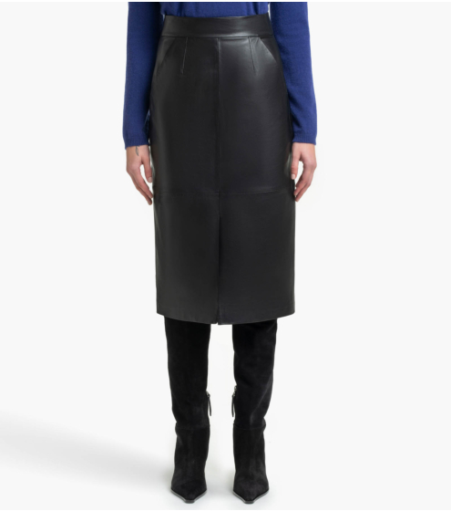 Φούστα Pencil σε Δέρμα Nappa
