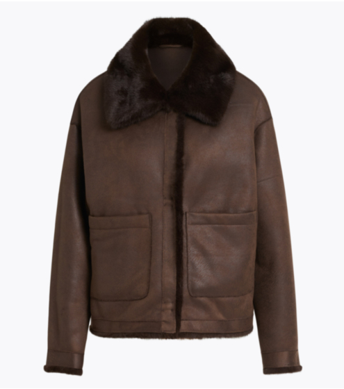 Ζακέτα Κοντή σε Faux Shearling